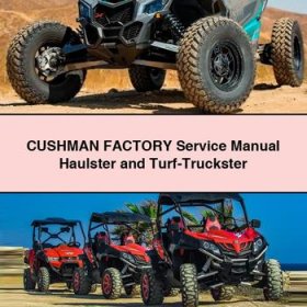 CUSHMAN Factory Manual de servicio y reparación Haulster and Turf-Truckster