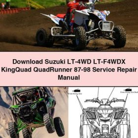 Suzuki LT-4WD LT-F4WDX KingQuad QuadRunner 87-98 Manual de servicio y reparación