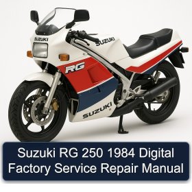 Suzuki RG 250 1984 Digital Factory Manual de servicio y reparación