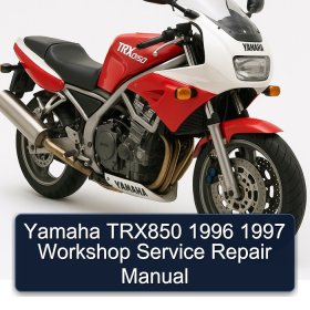 Yamaha TRX850 1996 1997 Workshop Service Repair Manual