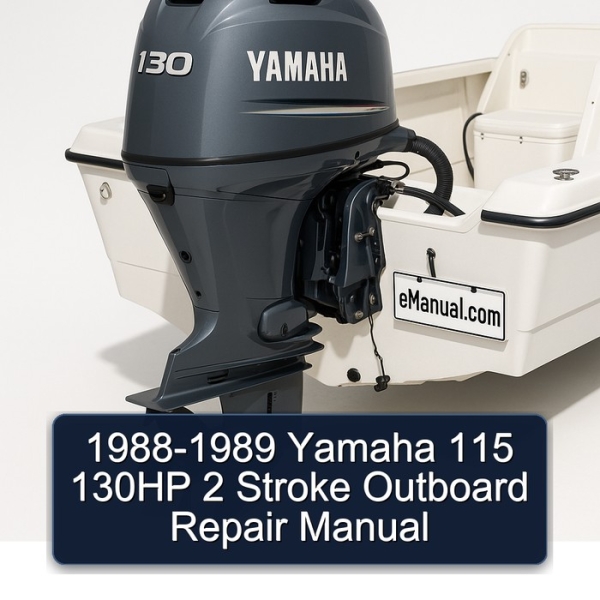 1988-1989 Yamaha 115 130HP 2 Stroke Outboard Repair Manual