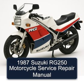 1987 Suzuki RG250 Motorcycle Manual de servicio y reparación