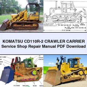 Komatsu CD110R-2 Raupenträger Servicehandbuch