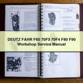 Manual de Servicio y Reparación DEUTZ-FAHR F60, 70F3, 70F4, F80, F90