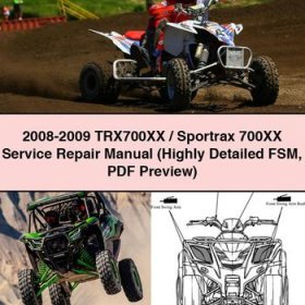 2008-2009 TRX700XX/Sportrax 700XX Service Repair Manual (Highly Detailed FSM Preview)