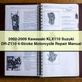 Reparaturhandbuch für Kawasaki KLX110 & Suzuki DR-Z110 Viertakt-Motorräder (2002-2009)