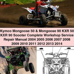 Kymco Mongoose 50 90 KXR 50 90 Scooter Complete Workshop Service Repair Manual 2004-2014