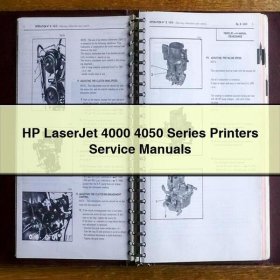 HP LaserJet 4000 4050 Series Printers Manual de servicio y reparacións
