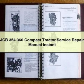 Manual de Reparación y Servicio - Tractor Compacto JCB 354 360