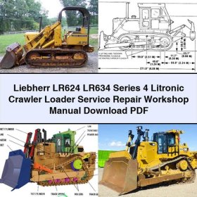 Liebherr LR624 LR634 Series 4 Litronic Crawler Loader Service Repair Workshop Manual