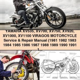 Yamaha XV535-XV1100 VIRAGOS Motorcycle Service & Repair Manual 1981-1994