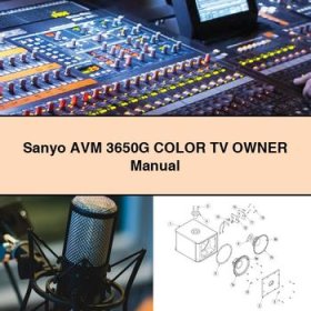 Sanyo AVM 3650G Color TV Owner Manual