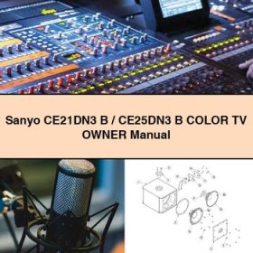 Sanyo CE21DN3 B/CE25DN3 B Color TV Owner Manual