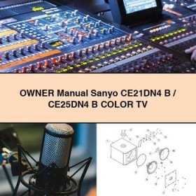 Owner Manual Sanyo CE21DN4 B/CE25DN4 B Color TV