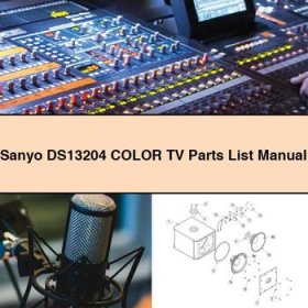 Sanyo DS13204 Color TV Parts List Manual
