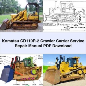 Komatsu CD110R-2 Crawler Carrier Manual de servicio y reparación
