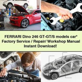 FERRARI Dino 246 GT-GT/S models car Factory Service/Repair/ Workshop Manual