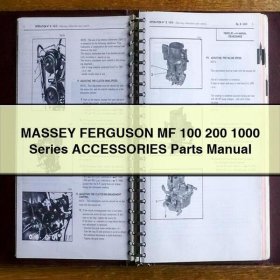 MASSEY FERGUSON MF 100 200 1000 Series ACCESSORIES Parts Manual