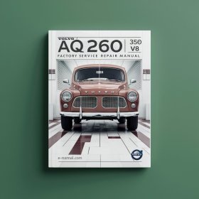 Manual de Servicio y Reparación para Motor Volvo AQ260 5.7L (350) V8