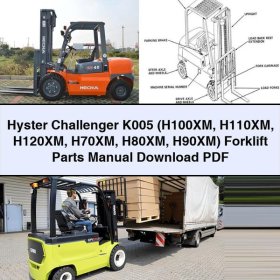 Hyster Challenger K005 Ersatzteilhandbuch (H100XM, H110XM, H120XM, H70XM, H80XM, H90XM)