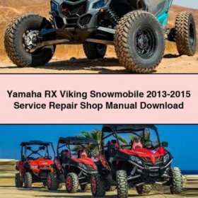 Yamaha RX Viking Schneemobil Werkstatt Handbuch 2013-2015