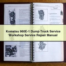 Komatsu 960E-1 Dump Truck Service Workshop Manual de servicio y reparación