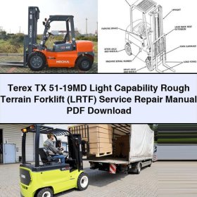 Terex TX 51-19MD Light Capability Rough Terrain Forklift (LRTF) Manual de servicio y reparación