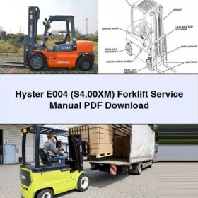 Hyster E004 (S4.00XM) Gabelstapler Servicehandbuch PDF Download