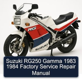 Suzuki RG250 Gamma 1983 1984 Factory Manual de servicio y reparación