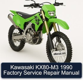 Kawasaki KX80-M3 1990 Factory Service Repair Manual