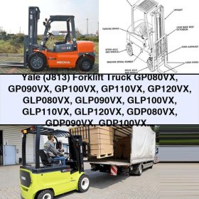 Yale (J813) Forklift Truck GP080VX GP090VX GP100VX GP110VX GP120VX GLP080VX GLP090VX GLP100VX GLP110VX GLP120VX GDP080VX GDP090VX GDP100VX GDP110VX GDP120VX Workshop Manual de servicio y reparación