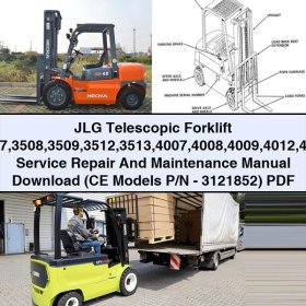 JLG Telescopic Forklift 3507-4013 Service Repair and Maintenance Manual (CE Models P/N-3121852)