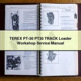TEREX PT-30 PT30 TRACK Loader Workshop Manual de servicio y reparación
