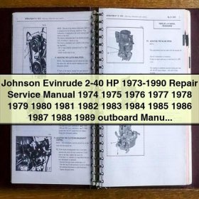 Johnson Evinrude 2-40 HP 1973-1990 Outboard Service Repair Manual