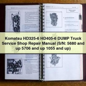 Komatsu HD325-6, HD405-6 Kipplaster Reparaturhandbuch
