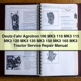 Deutz-Fahr Agrotron 106-165 MK3 Traktor Servicehandbuch