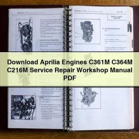 Aprilia Motoren C361M C364M C216M Reparaturhandbuch