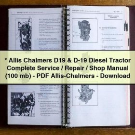 Allis Chalmers D19/D-19 Diesel Traktor Werkstatt-Handbuch (PDF)