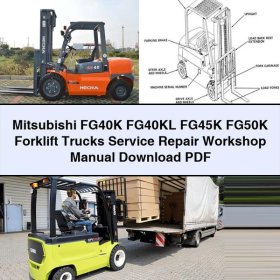 Manual de Servicio y Reparación de Montacargas Mitsubishi FG40K, FG40KL, FG45K, FG50K