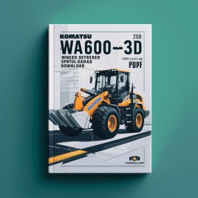 Komatsu WA600-3 WA600-3D (TBG SPEC.) Wheel Loader Manual de servicio y reparación -50001 and up