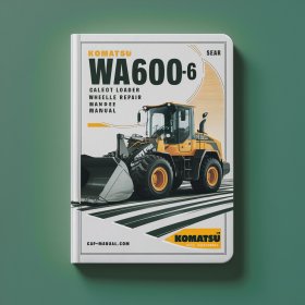 Komatsu WA600-6 Galeo wheel loader Manual de servicio y reparación