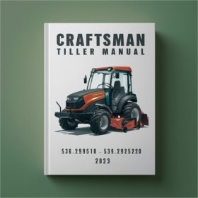 Manual de Cultivador Craftsman 536.292510 / 536.292520 (PDF)